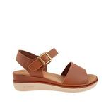 Sandalias flats Robertha para mujer color tan