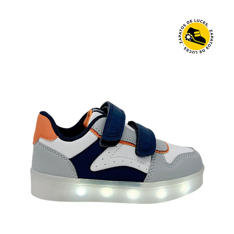 Sneakers con luces Vito para infante color multi