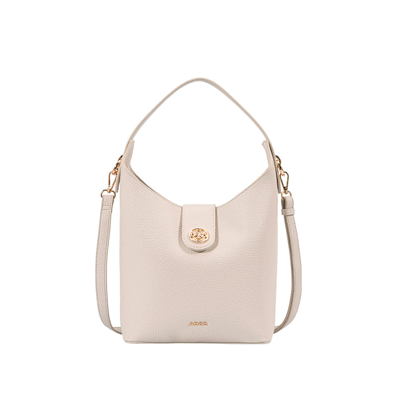 Cartera hobo Serra para mujer color hueso