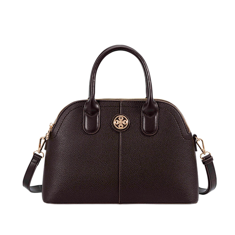 Cartera satchel Vana para mujer color café