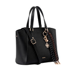 Cartera satchel Velia para mujer color negro