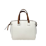 Cartera satchel Nicola para mujer color hueso