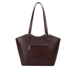 Cartera tote Uria para mujer color café