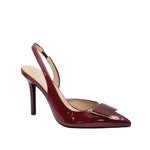 Tacones slingback Atlas para mujer color vino