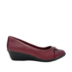 Cuñas Orlena para mujer color vino
