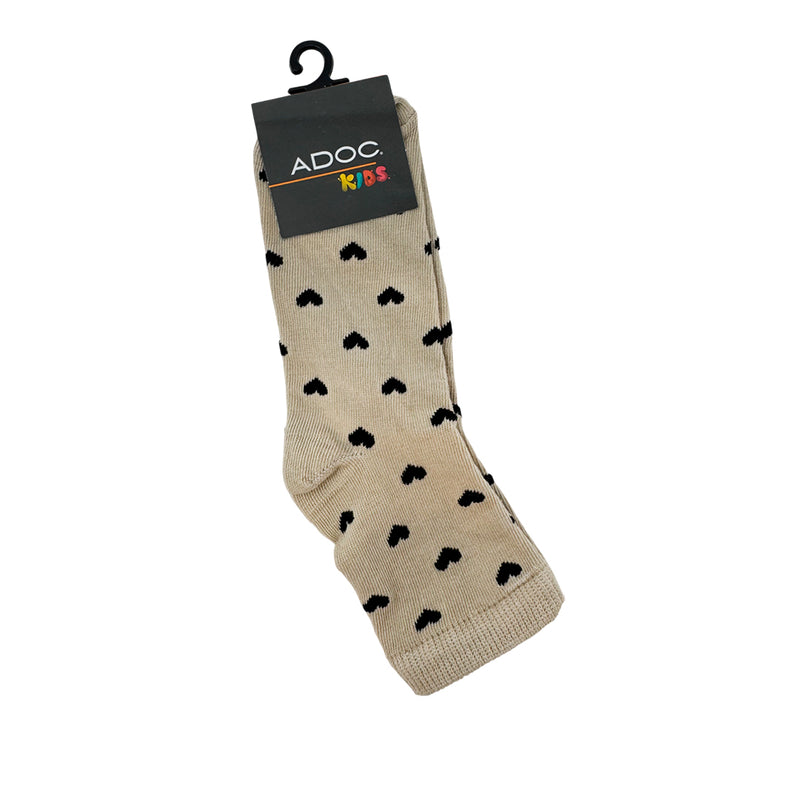Calcetines Coraz para niña color beige