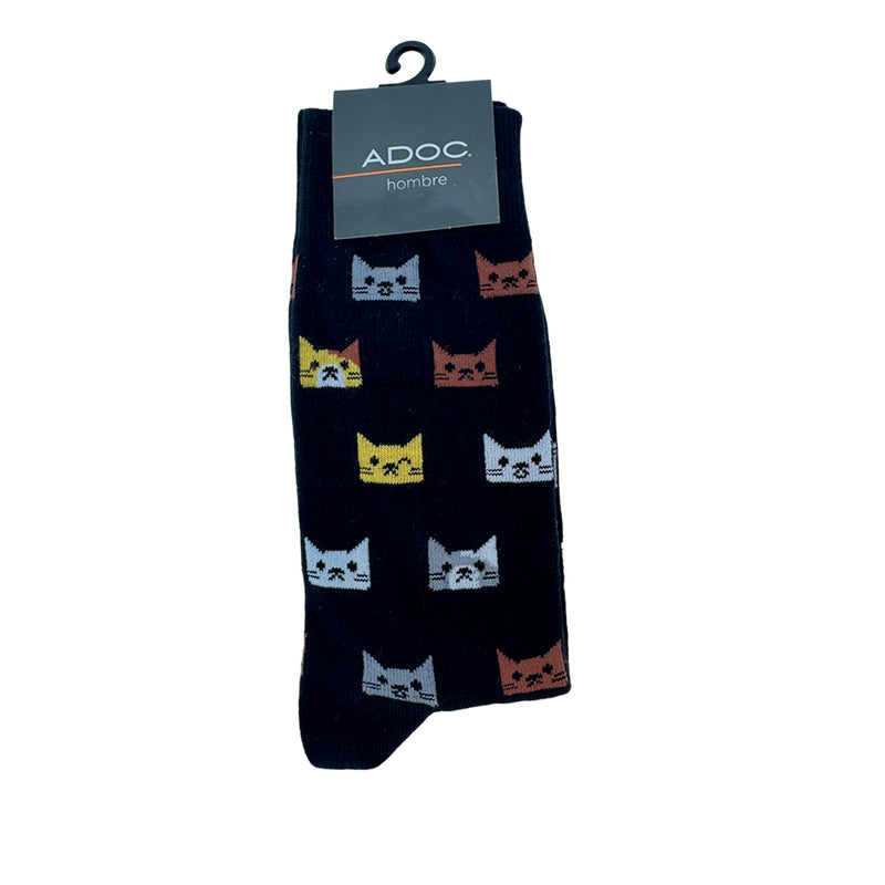 Calcetines Cat unisex color negro