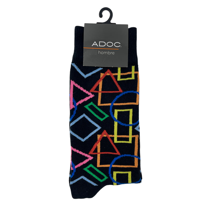 Calcetines Geometric unisex color negro