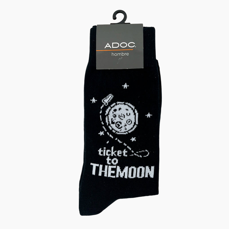 Calcetines Planet unisex color negro