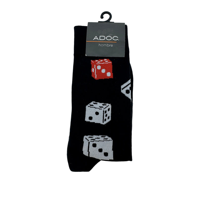 Calcetines Dado unisex color negro