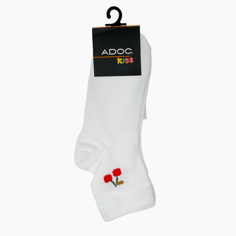 Calcetines Cherry unisex color blanco
