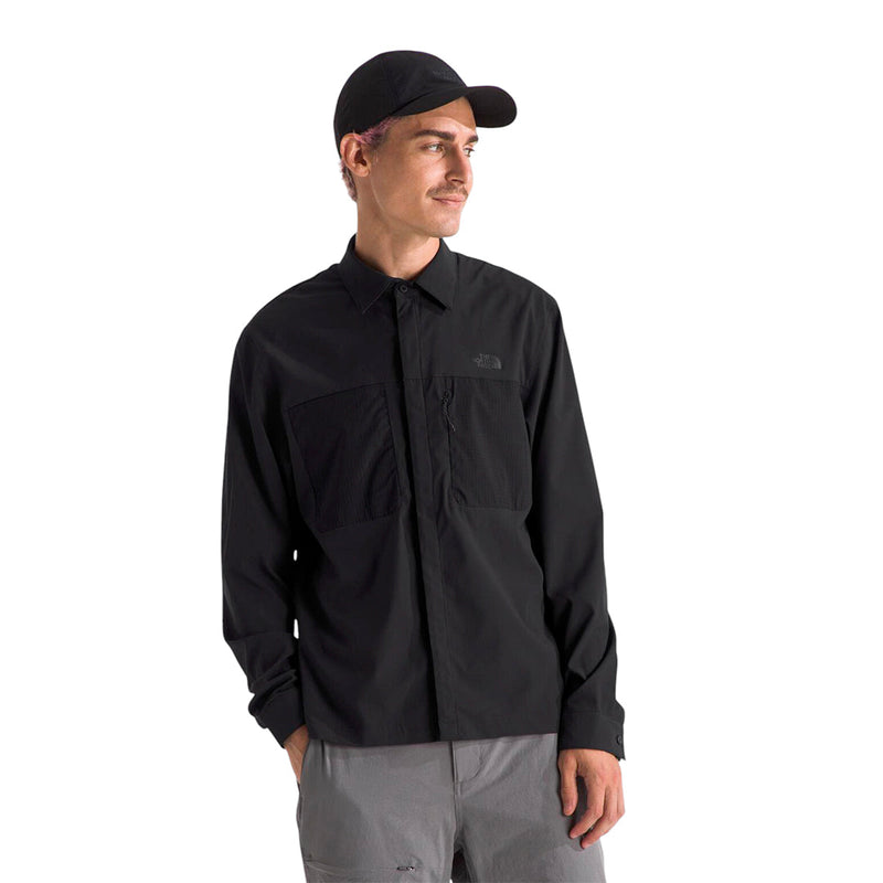 Camisa Lightrange Hike para hombre color negro