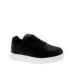 Tennis escolares Ariel unisex color negro y blanco