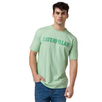 Camiseta Caterpillar Logo para hombre color verde