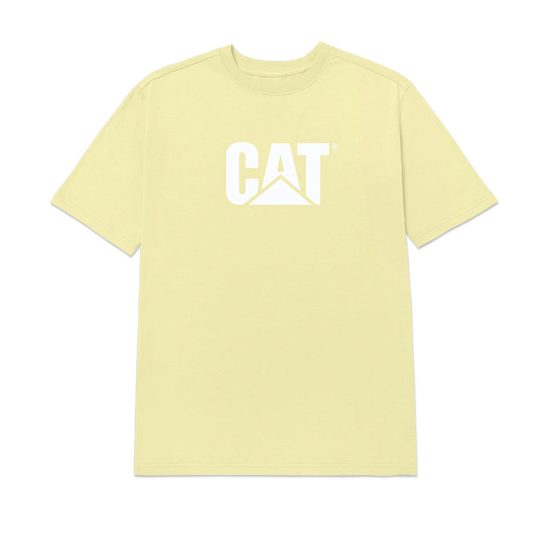 Camiseta Cat Logo para hombre color amarillo