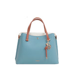 Cartera satchel Bunty para mujer color celeste