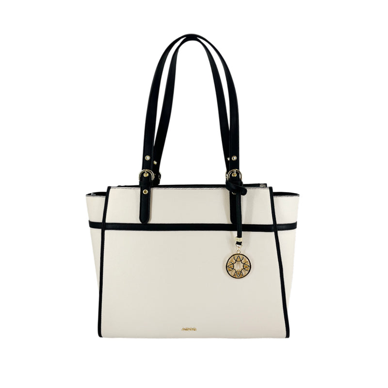 Cartera tote Jessie para mujer color hueso