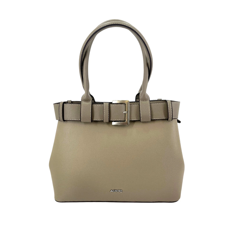 Cartera satchel Kaya para mujer color gris