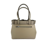 Cartera satchel Kaya para mujer color gris