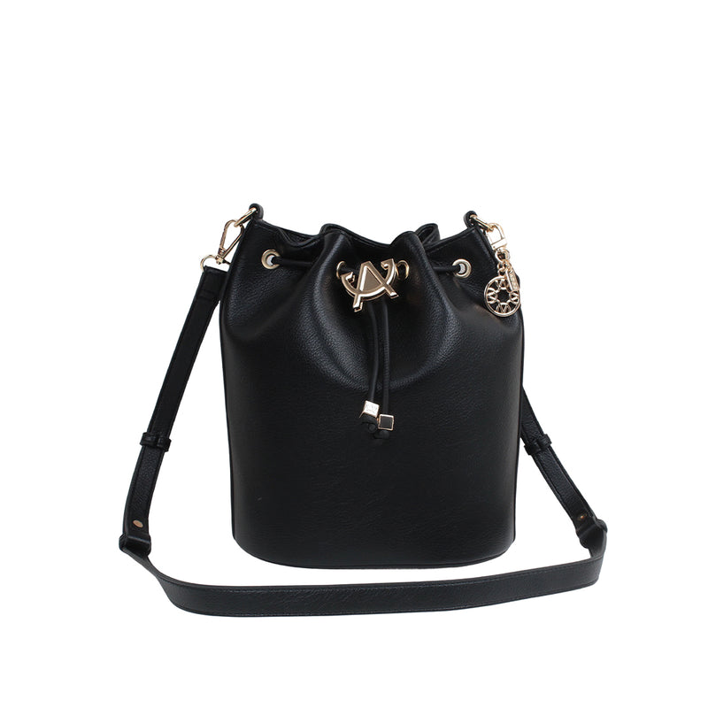 Cartera satchel Miller para mujer color negro