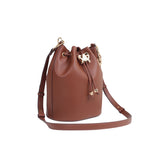 Cartera satchel Miller para mujer color tan