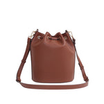 Cartera satchel Miller para mujer color tan