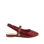 Ballerinas slingback Amy para niña color rojo