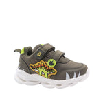 Tennis con luces Dylan para infante color olivo