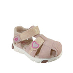 Sandalias Heart para infante color rosado