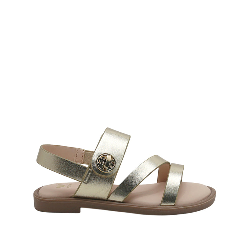 Sandalias Brianna para niña color dorado