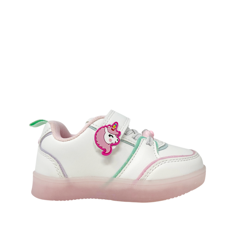 Sneakers con luces Faylith para infante color blanco