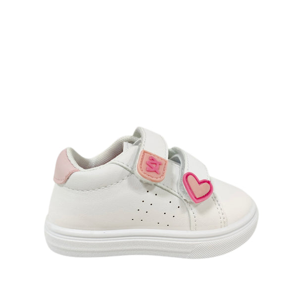 Sneakers Heart para infante color blanco
