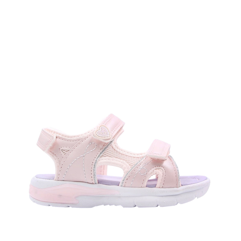 Sandalias con luces Frankie para infante color rosado