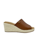 Sandalias de cuña Willow para mujer color cognac