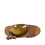 Sandalias de cuña Willow para mujer color cognac