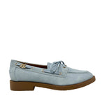 Mocasines Fred para mujer color celeste