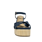 Sandalias de cuña Anita para mujer color marino