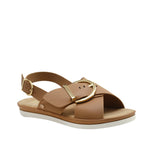 Sandalias flats Gary para mujer color tan