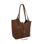 Cartera Satchel Agnes para mujer color café