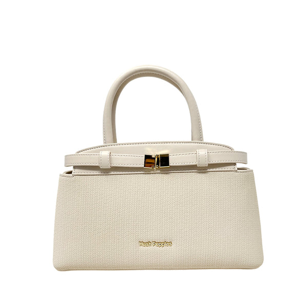 Cartera Satchel Clara para mujer color nude