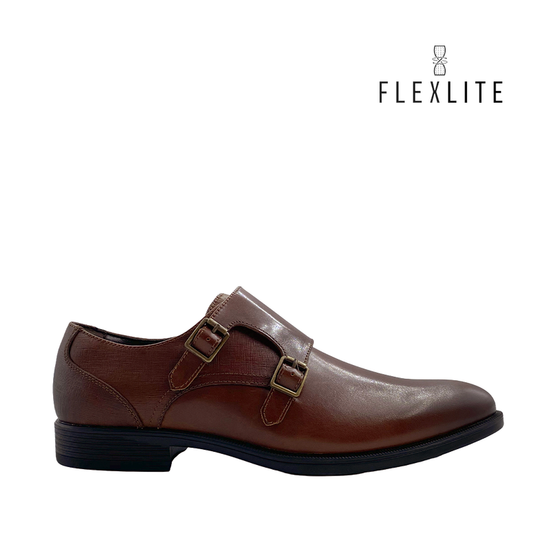 Monk strap shoes Gaspar para hombre color tan