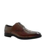 Oxfords cap toe Marc para hombre color tan