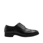 Oxfords cap toe Marc para hombre color negro