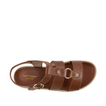 Sandalias flats Valia 3 para mujer color tan
