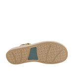 Sandalias flats Indyra para mujer color dorado