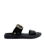 Sandalias flats Valia para mujer color negro