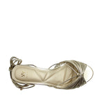 Sandalias de tacón Crisalda para mujer color dorado