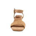 Sandalias de tacón Celine para mujer color camel