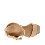 Sandalias de tacón Celine para mujer color camel