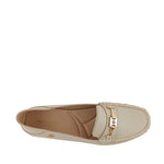 Mocasines Andrea para mujer color hueso